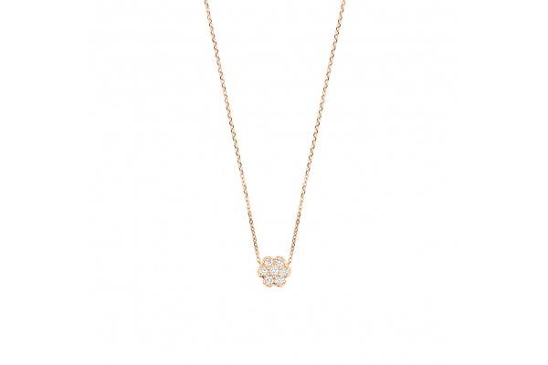 mini diamond lotus on chain