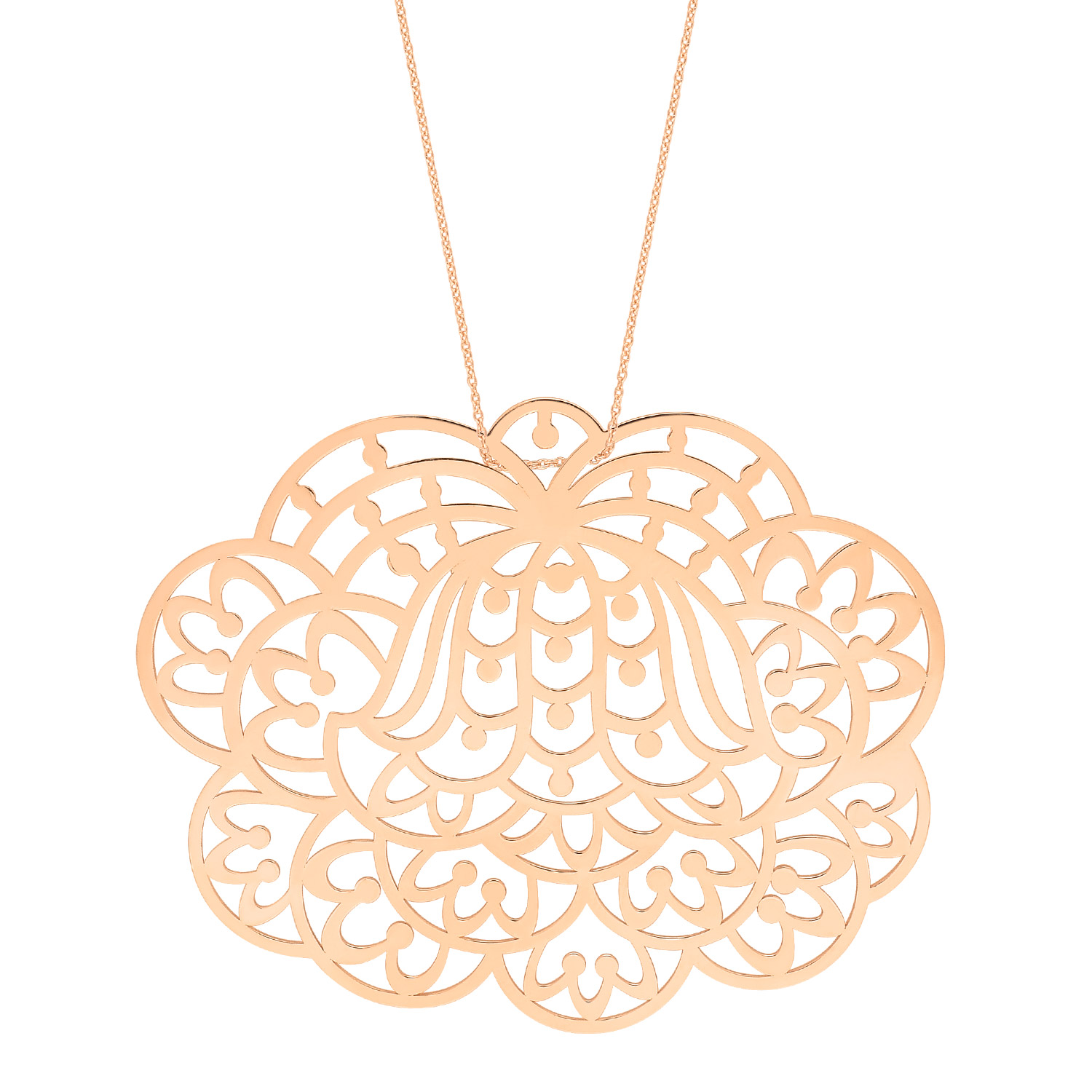 Ginette Ny Jumbo Lotus In Pink Gold
